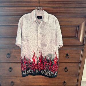 Men's Flame Pattern Shirt